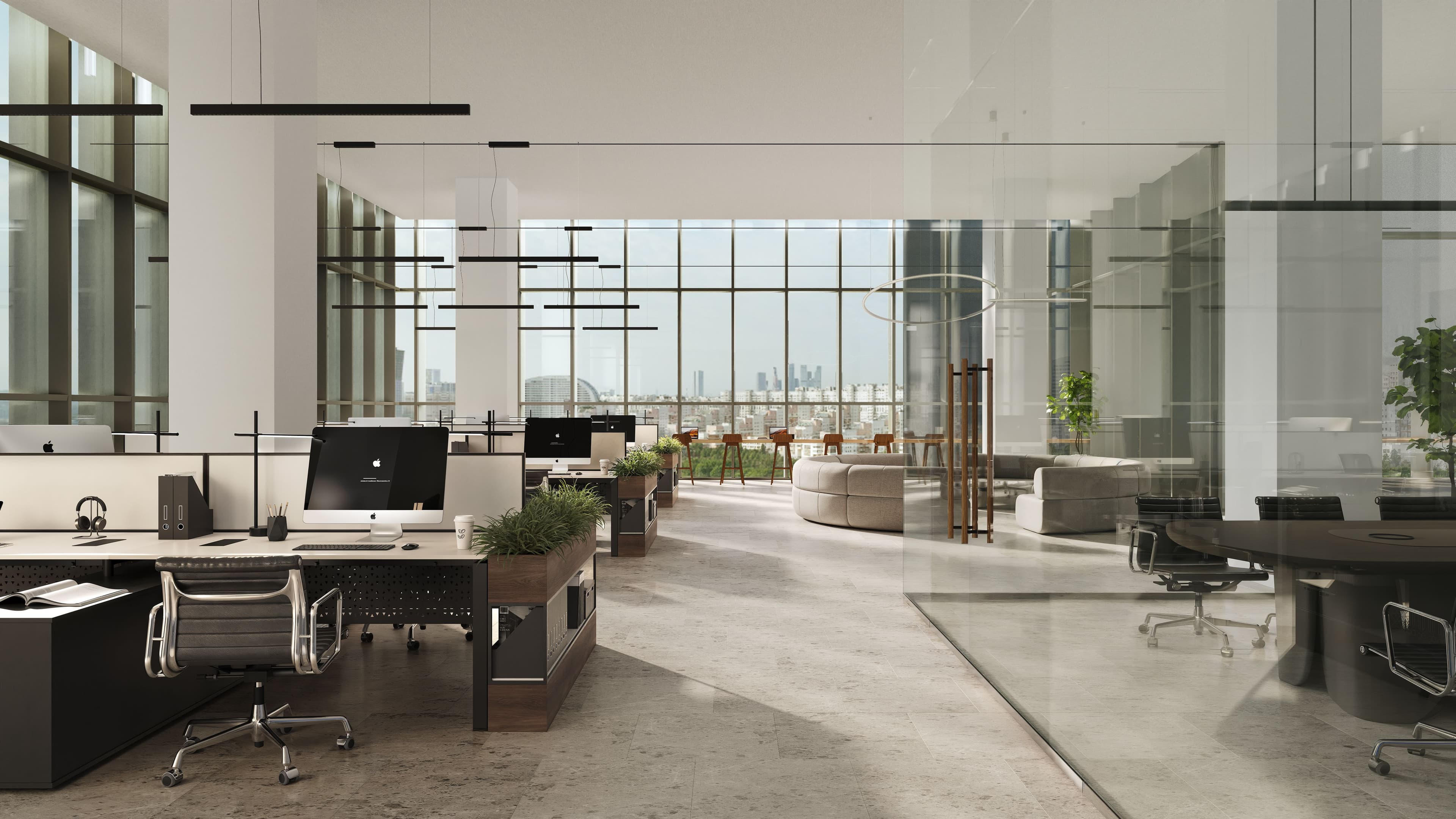 Этаж 4 -  офисная зона